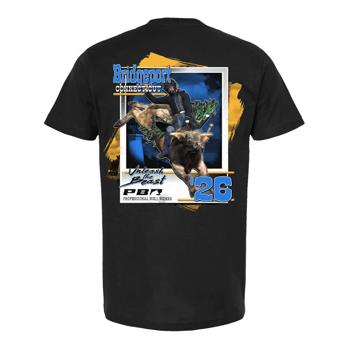 Pbr 2026 Bridgeport Utb Tour City T-Shirt - Charcoal 1