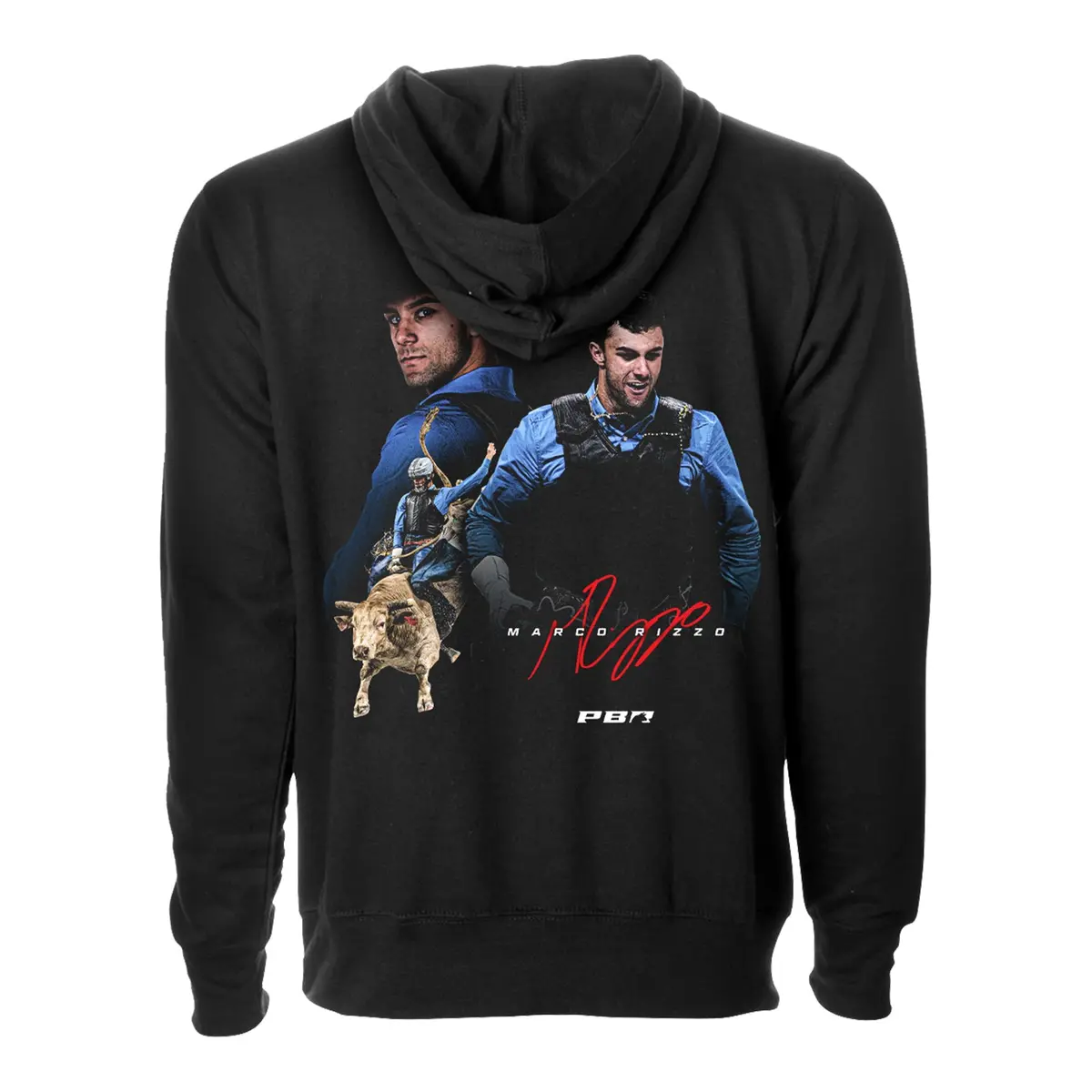 Marco Rizzo Signature Portrait Rider Hoodie - Black 1