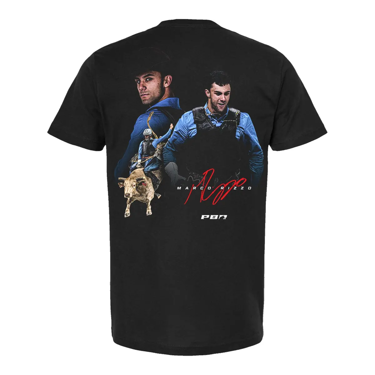 Marco Rizzo Signature Portrait Rider T-Shirt - Black 1