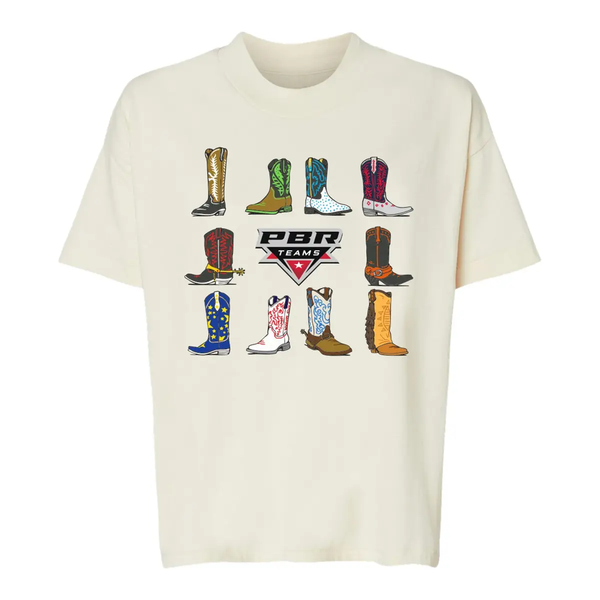 Pbr Ladies Team Series Boots T-Shirt - Tan 1