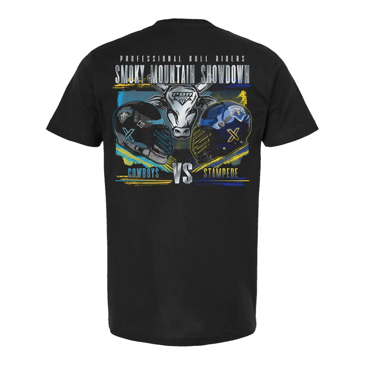 Smoky Mountain Showdown Rivalry T-Shirt - Cowboys Vs. Stampede - Black 1