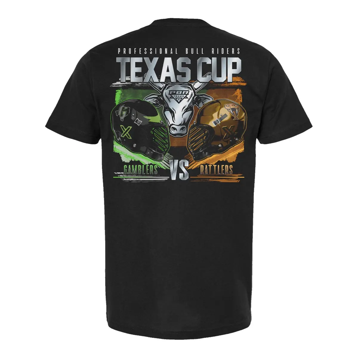 Texas Cup Rivalry T-Shirt - Gamblers Vs. Rattlers - Black 1