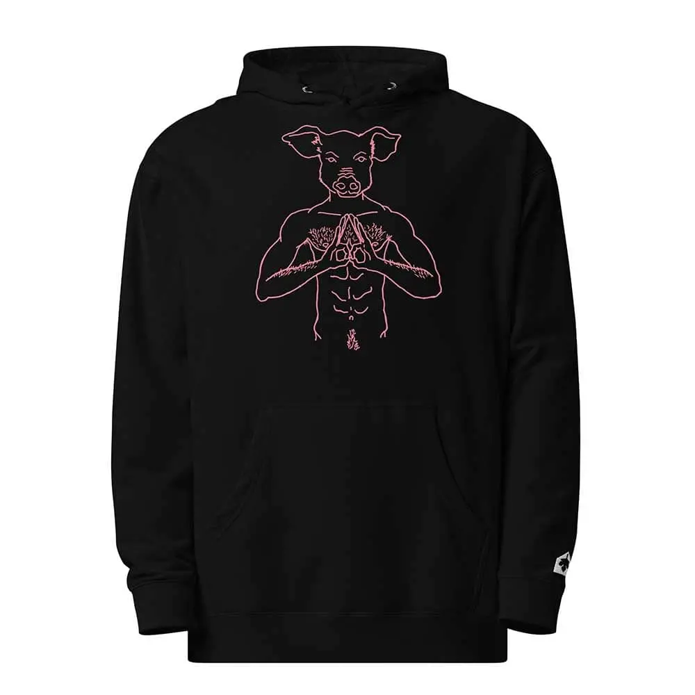 Pig Pullover Hooded Sweatshirt 1