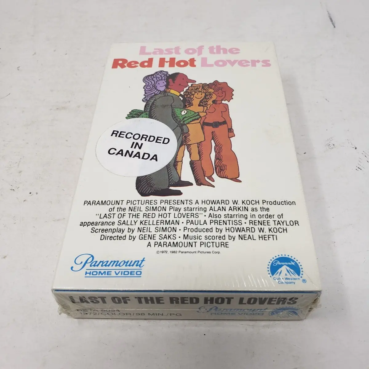 Last Of The Red Hot Lovers Betamax Beta Sealed Watermarks 1982 Canada Not Vhs 1