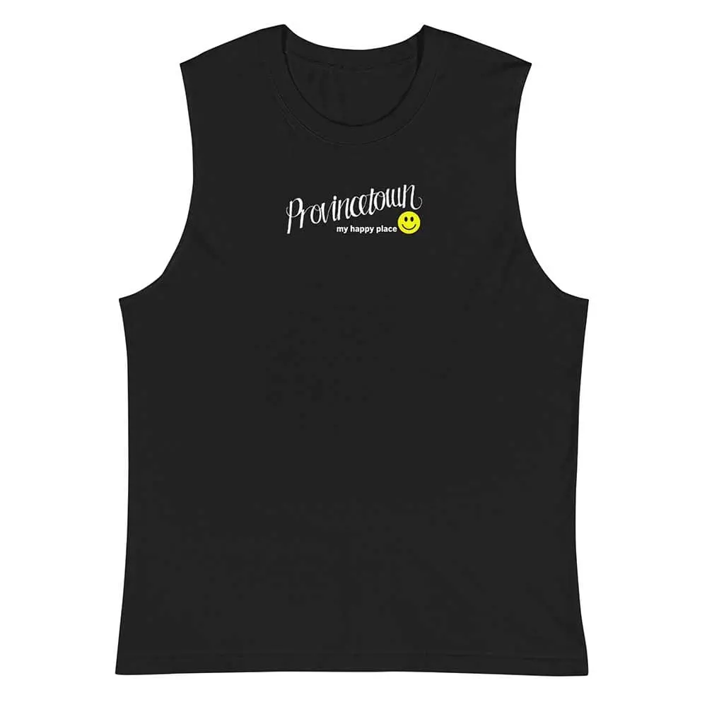 Provincetown My Happy Place Sleeveless T-Shirt 1