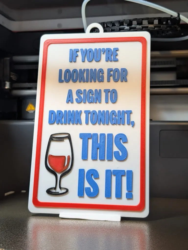 Reason To Drink (Wine) Novelty Sign (9 X 5.3-Inch) 1