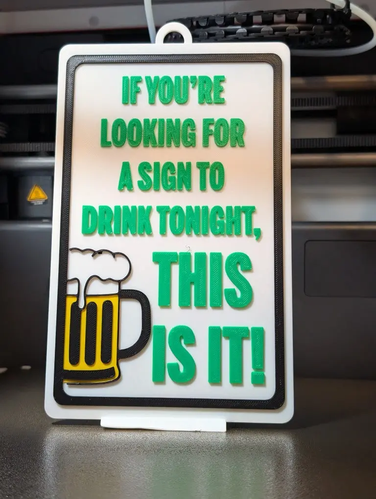 Reason To Drink (Beer) Novelty Sign (9 X 5.3-Inch) 1