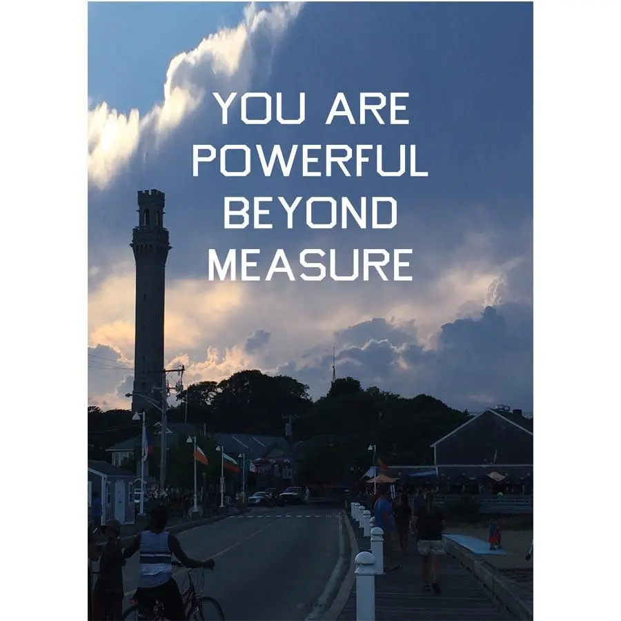 You Are Powerful Beyond Measure Pilgrim Monument Postcard 1
