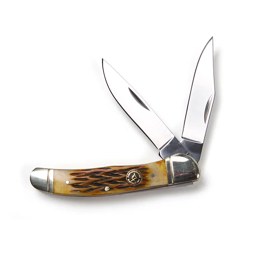 Jigged Bone Pocket Hunter Knife 1