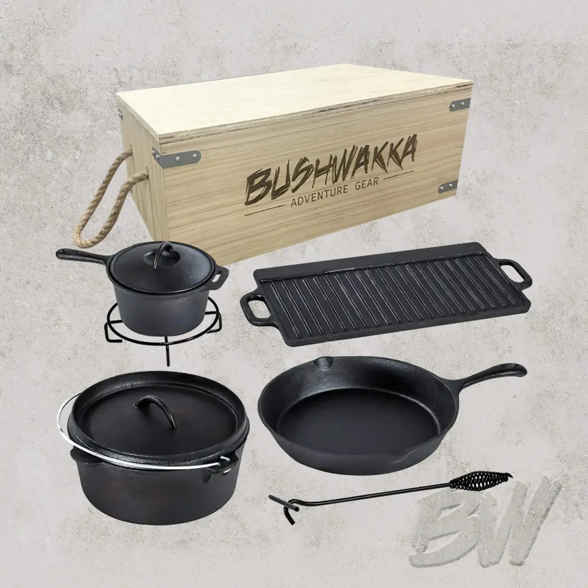 Cast Iron Cookware Set 1