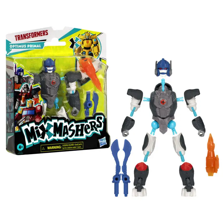 Mixmashers: Transformers - Optimus Primal - Custom Mix-And-Match Action Figure & Accessories (F9733) Low Stock 1