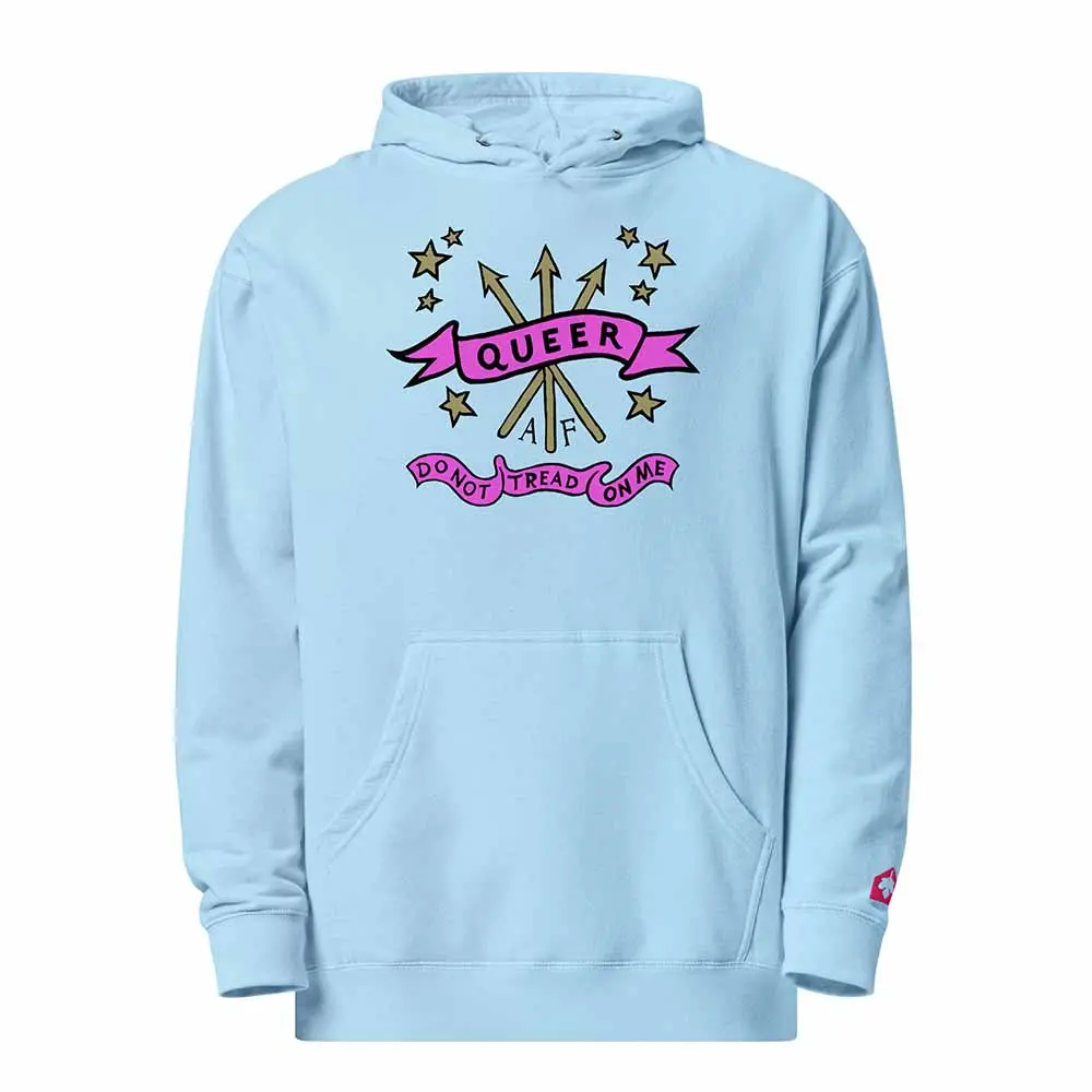 Do Not Tread On Me Queer Af Pullover Hooded Sweatshirt 3