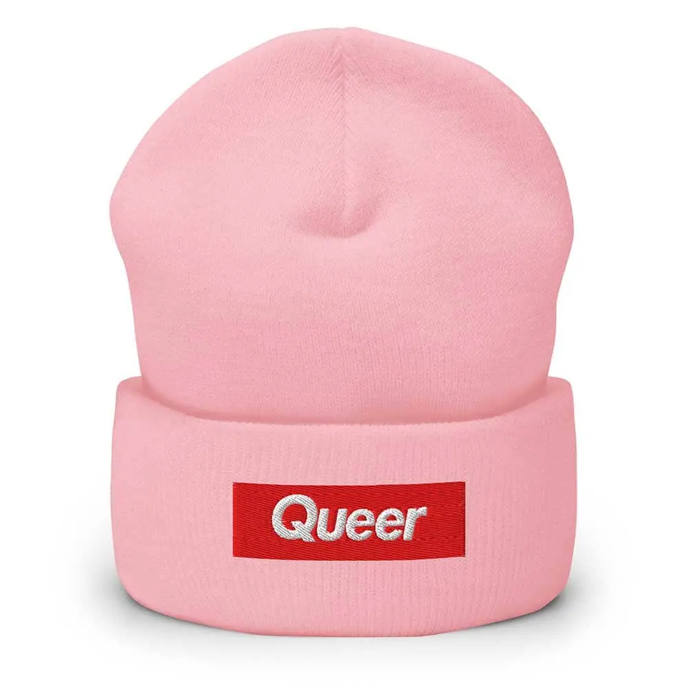 Queer Knit Cuff Beanie - Trevor Project 1