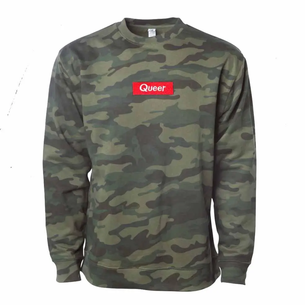 Queer Camo Sweatshirt - Trevor Project 1
