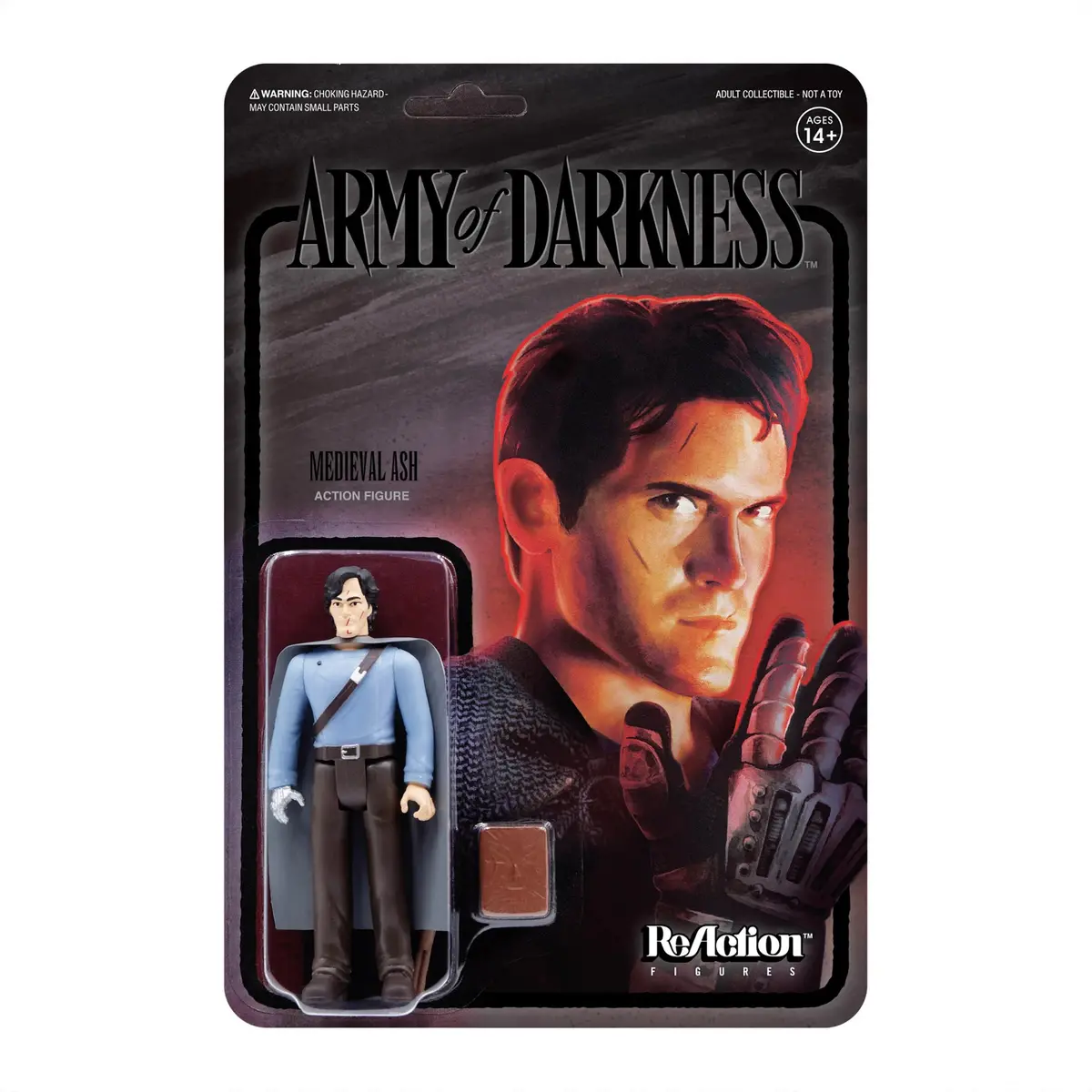 Super7 Reaction Figures - Army Of The Dead (Wave 2) - Medieval Ash (Midnight) Action Figure (81100) Last One! 1