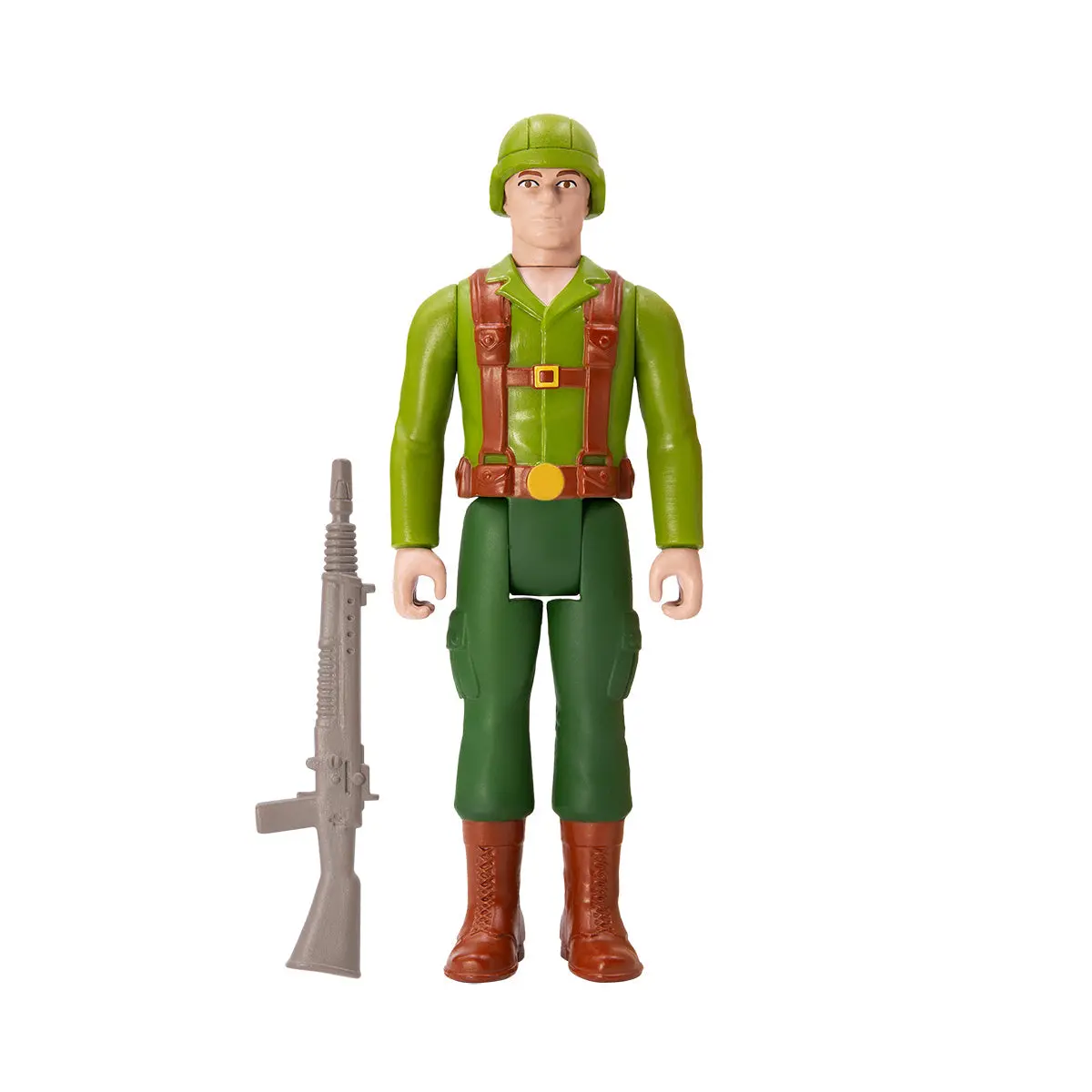 Super7 Reaction Figures - G.I. Joe Wave 1 - G.I. Joe Trooper Infantry Greenshirt (Pink) (81391) 2