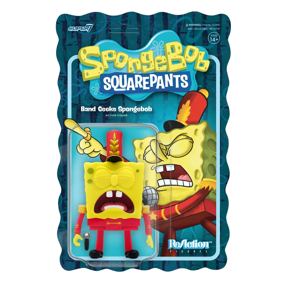 Super7 Reaction Figures - Spongebob Squarepants - Band Geeks Spongebob Action Figure (81110) Last One! 1