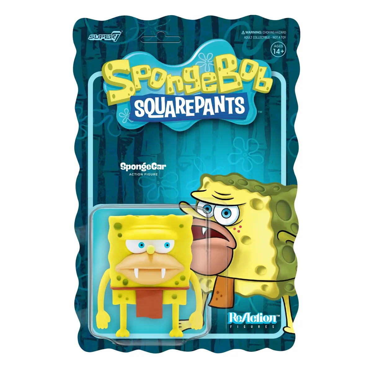 Super7 Reaction Figures - Spongebob Squarepants - Spongegar Action Figure (81109) Last One! 1