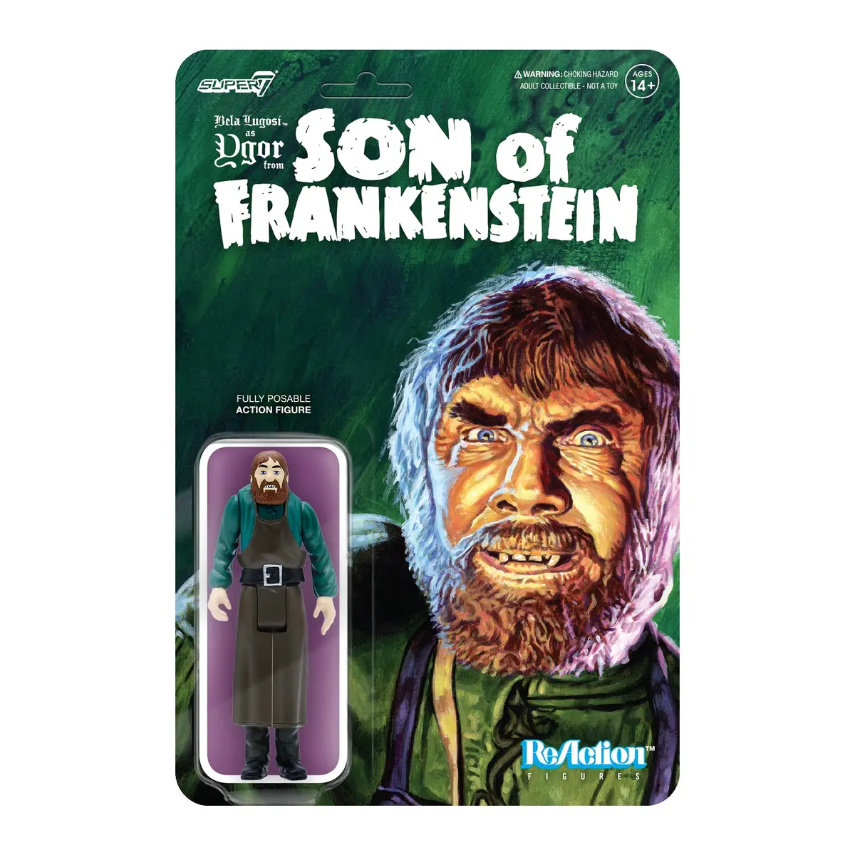 Super7 Reaction Figures - Universal Monsters: Bela Lugosi As Ygor (Son Of Frankenstein) Figure 80791 Low Stock 1