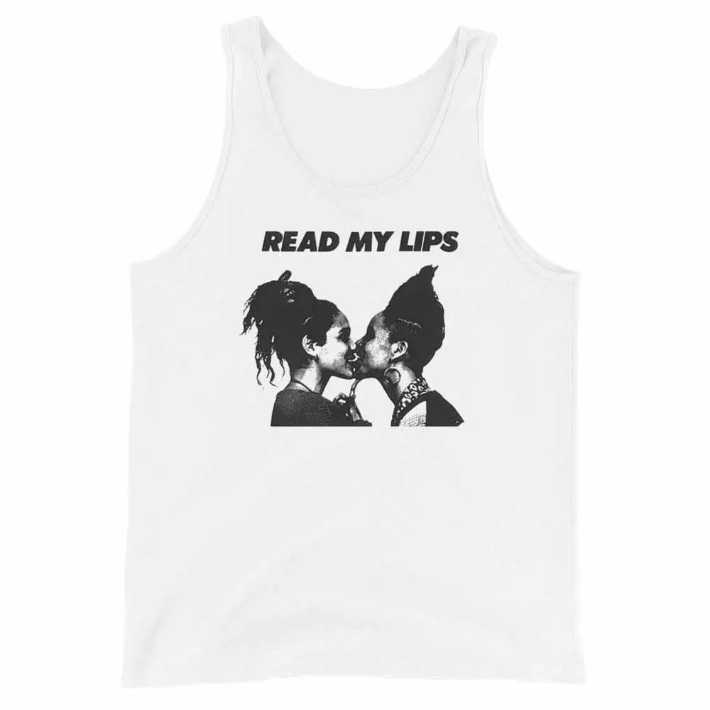 Read My Lips Women Tank - Rainbow Railroad 1