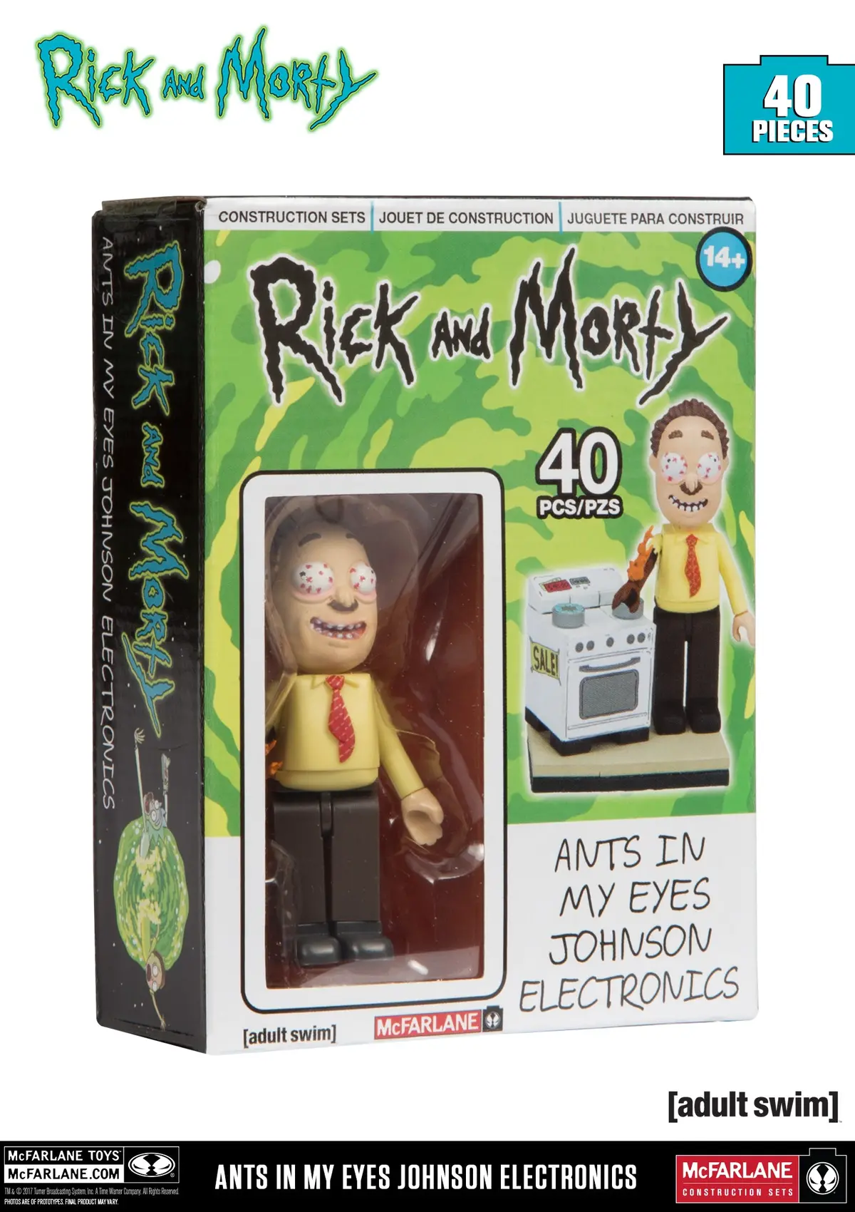 Mcfarlane Toys - Rick And Morty - Ants In My Eyes Johnson Electronics Building Toy (12853) Low Stock 1