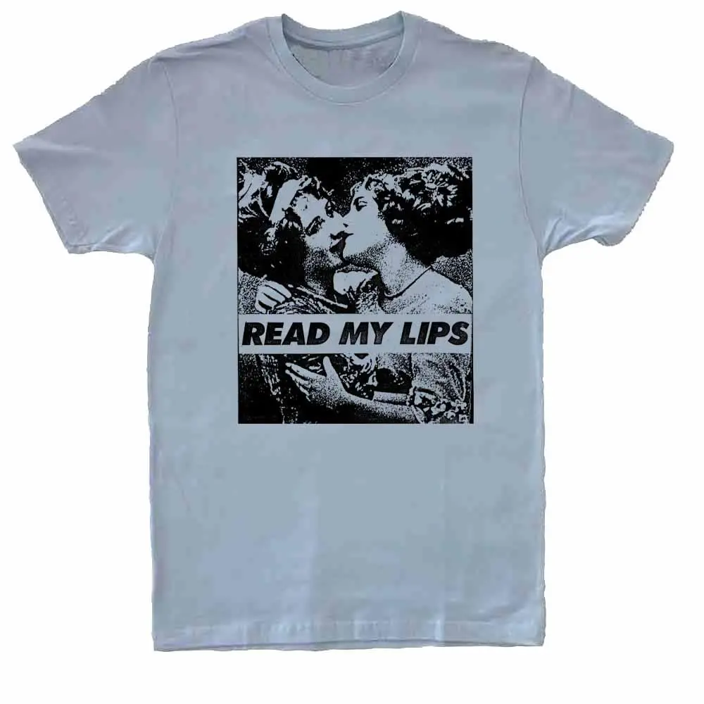 Read My Lips Vintage Women T-Shirt - Rainbow Railroad 1