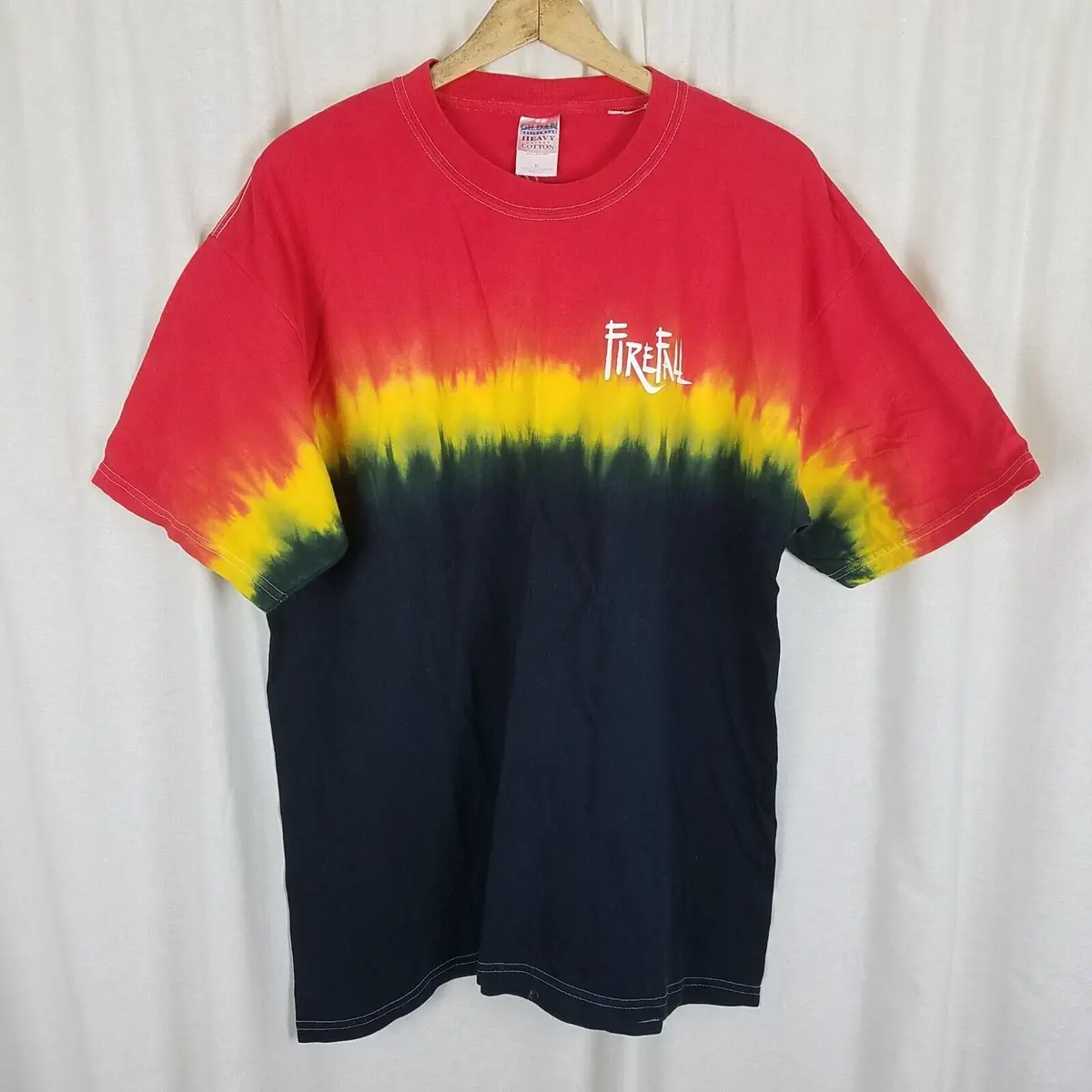 Vintage Firefall Tie Dye Concert Tshirt Mens Xl Gildan Usa 1
