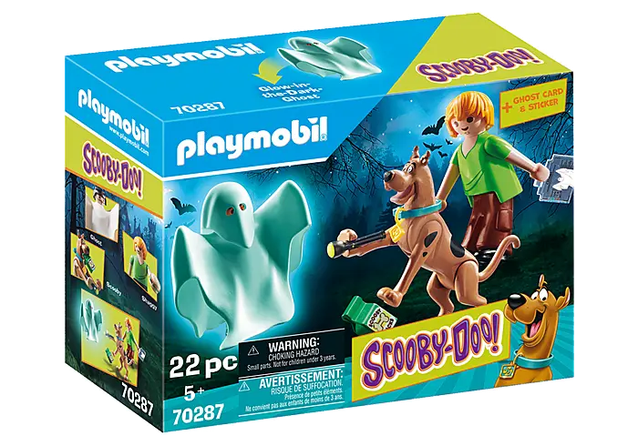 Playmobil - Scooby-Doo! - Scooby And Shaggy With Ghost (70287) Last One! 1