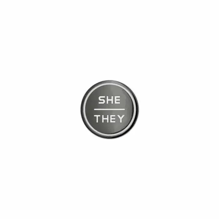 She / They Pronoun Pin 1