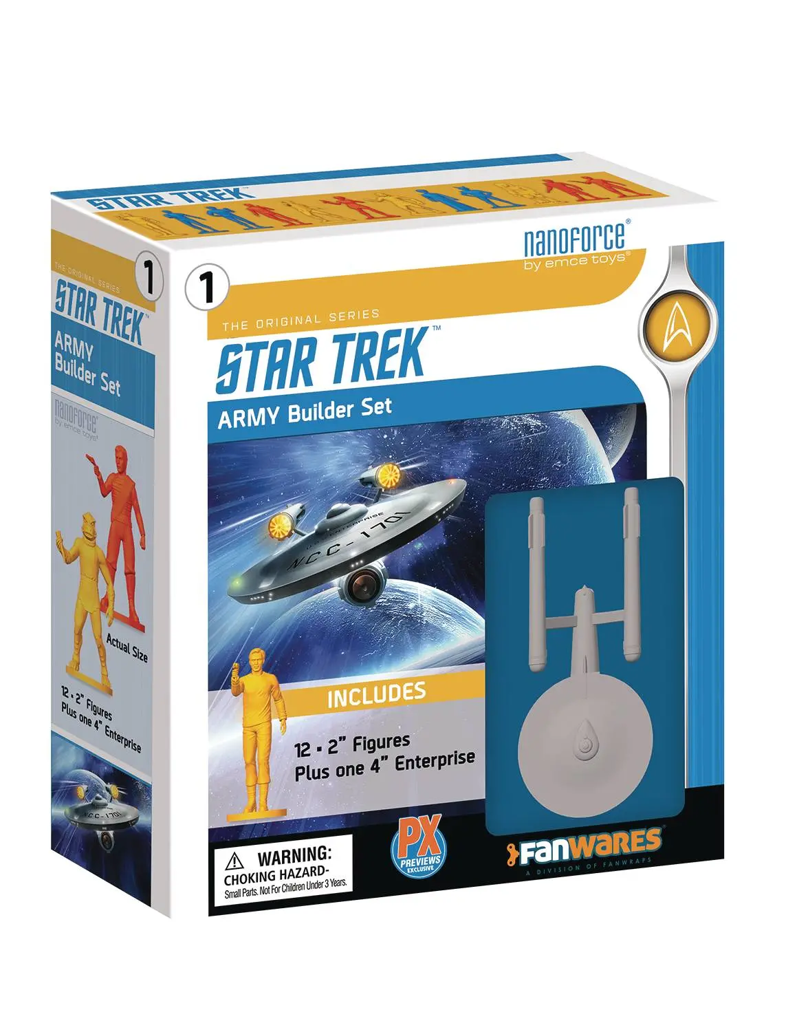 Spherewerx Star Trek: The Original Series Nanoforce Army Builder Px Exclusive Figure Boxed Set Low Stock 1