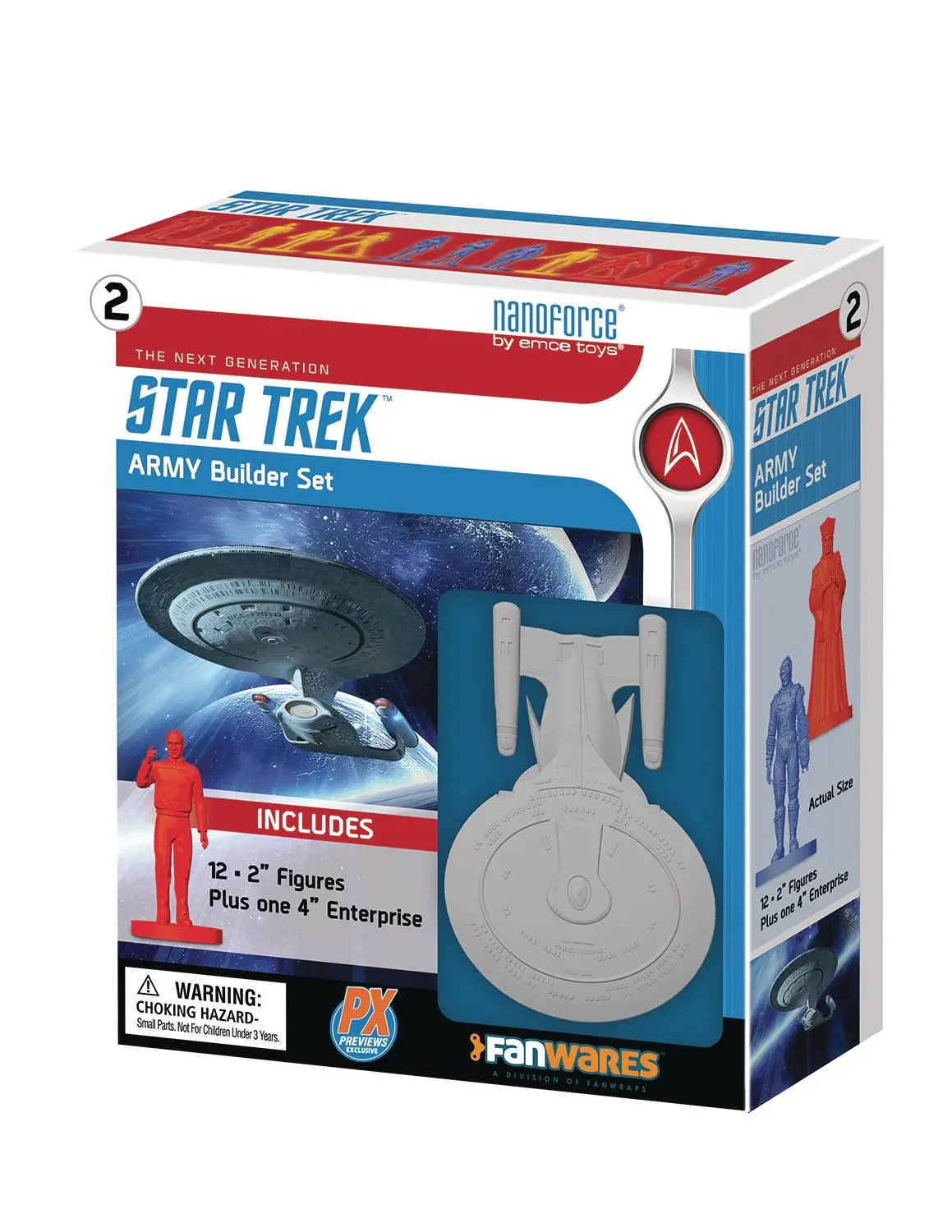 Spherewerx Star Trek: The Next Generation Nanoforce Army Builder Px Exclusive Figure Boxed Set Low Stock 1