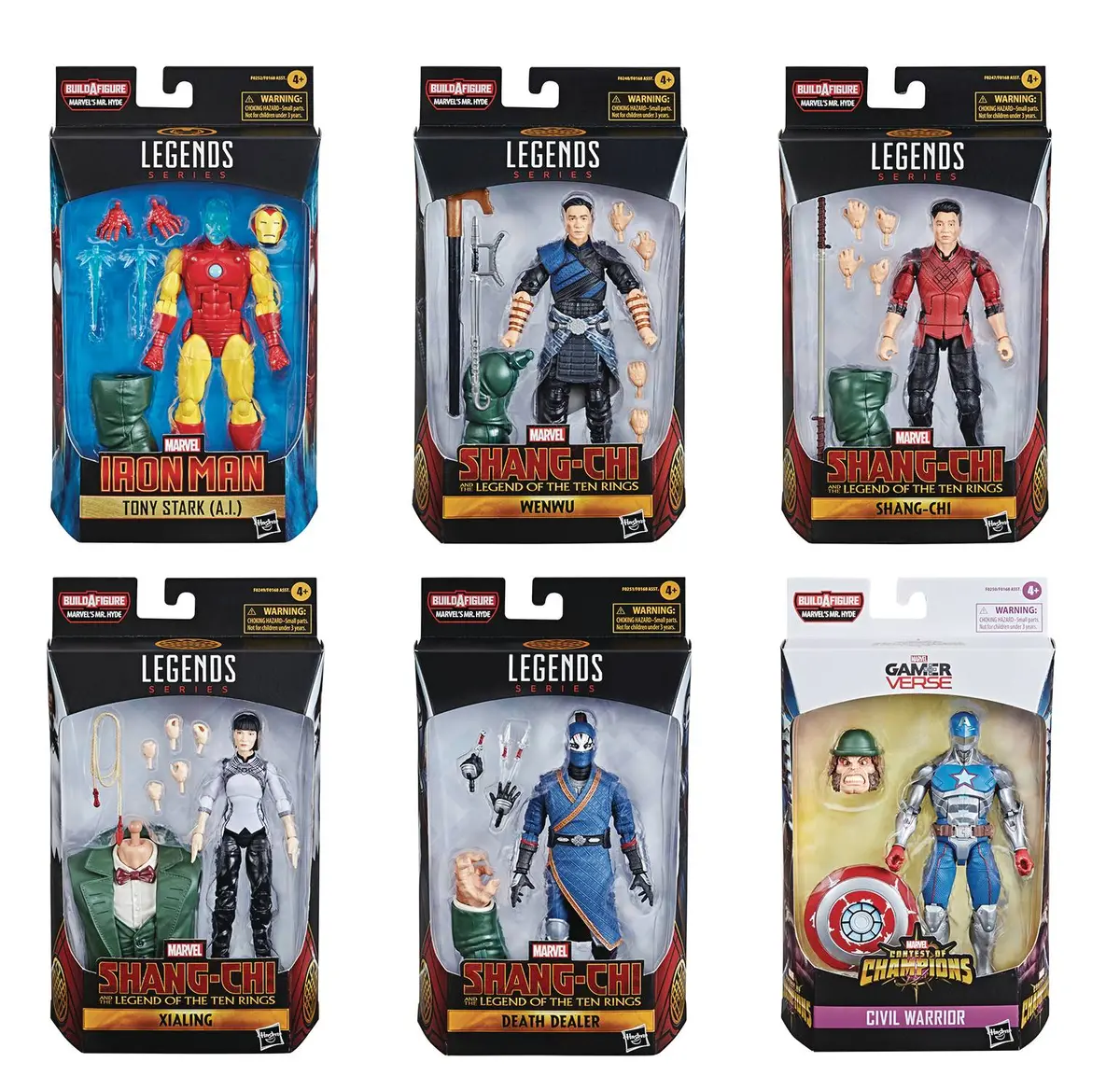 Marvel Legends - Marvel'S Mr. Hyde Baf - Shang-Chi Complete Set Of 6 Action Figures (F0168) Low Stock 2