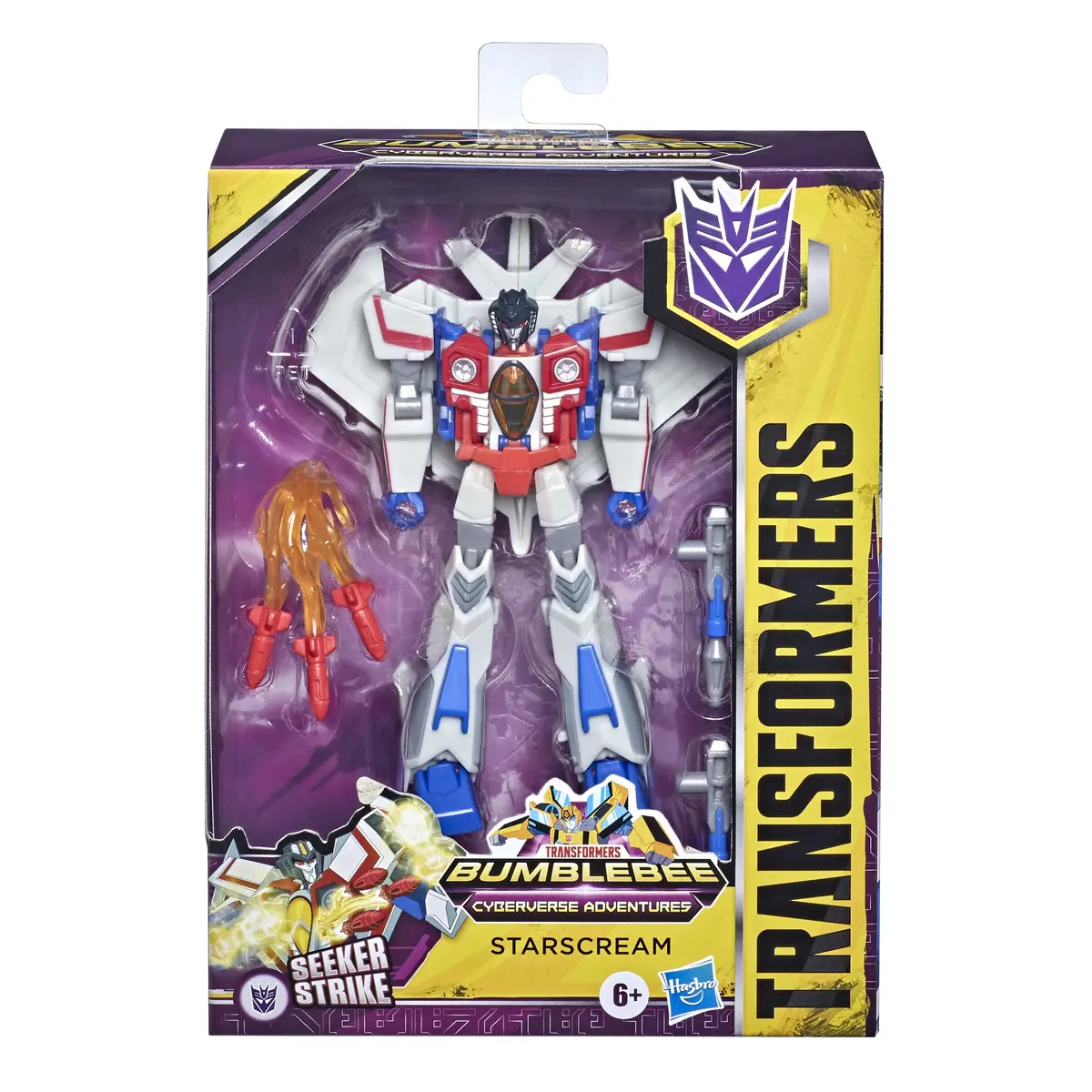 Transformers Bumblebee Cyberverse Adventures - Deluxe Class Starscream Action Figure (F0507) 1