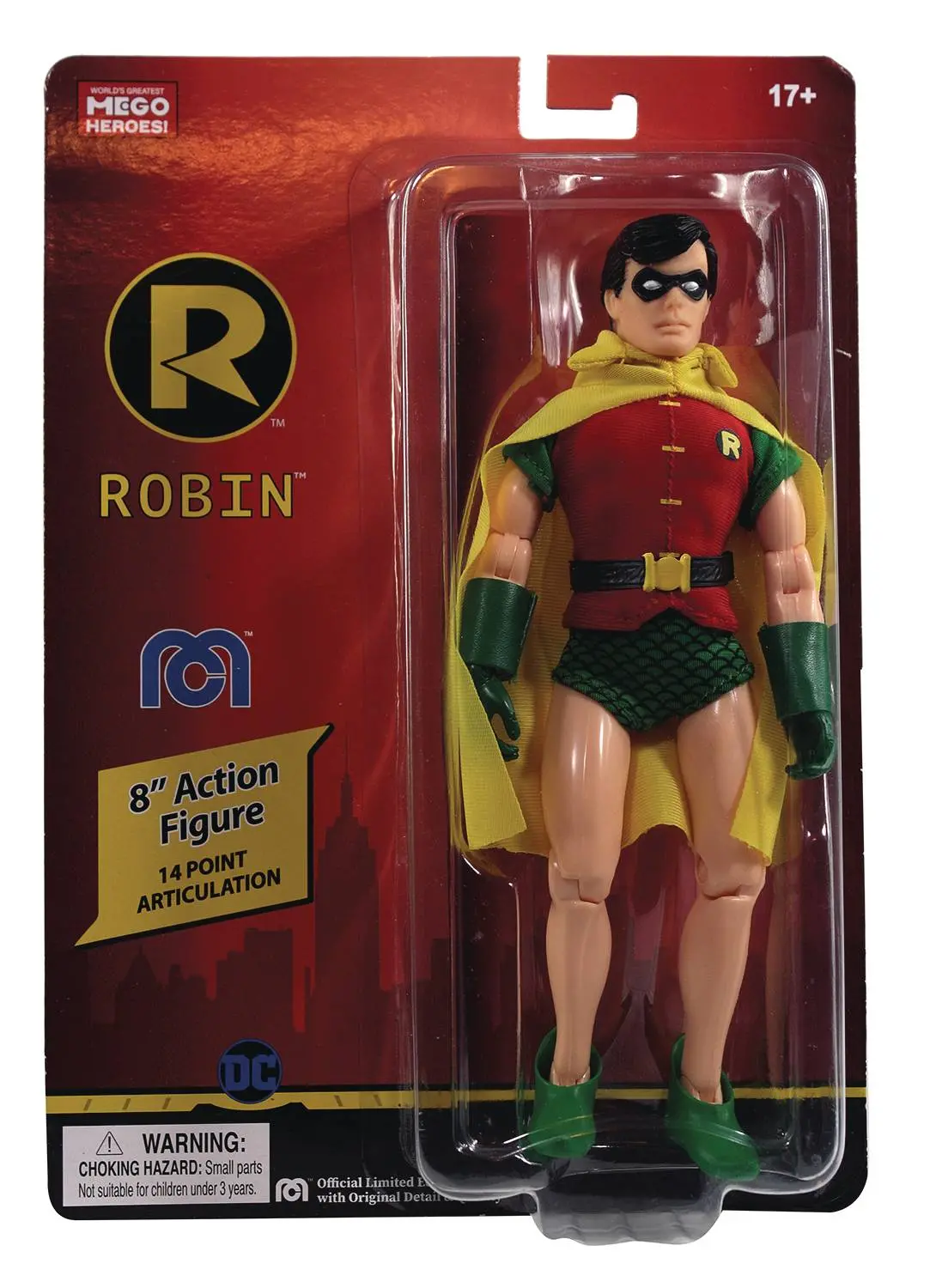 Mego Heroes - Dc Comics - Batman & Robin - Robin Action Figure (63066) Low Stock 1