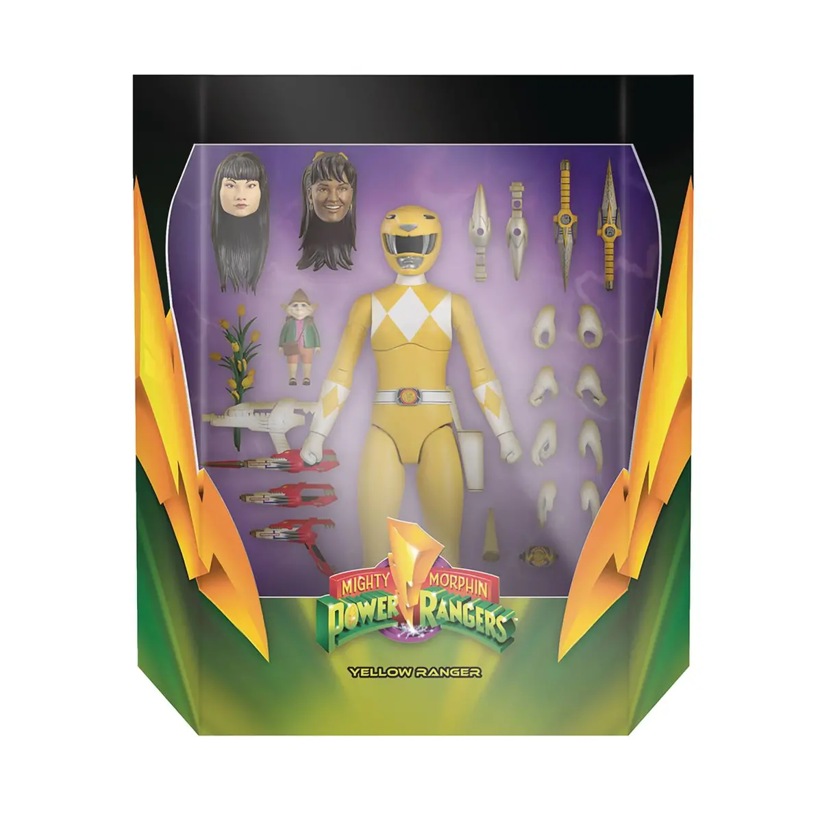 Super7 Ultimates - Mighty Morphin Power Rangers - Yellow Ranger 8-Inch Action Figure (81303) Low Stock 1