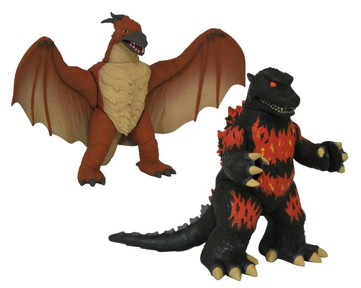 Diamond Select Toys Vinimates - Godzilla - Godzilla 1995 Vs Rodan 2-Pack Vinyl Figures Low Stock 1