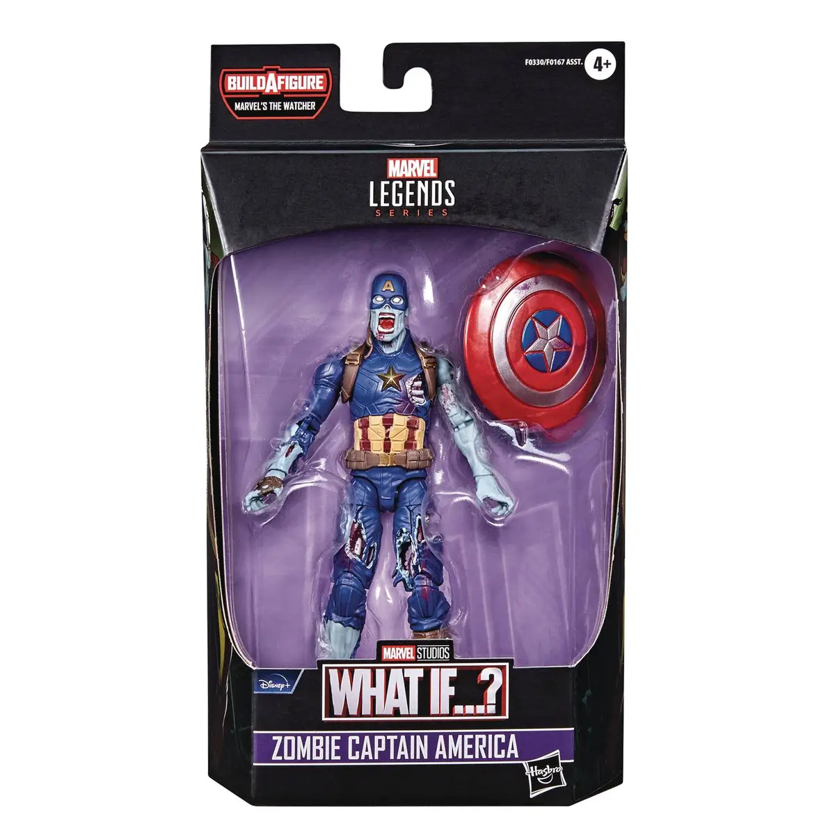 Marvel Legends - Disney+ Series (The Watcher Baf) - Zombie Captain America Action Figure (F0330) 1