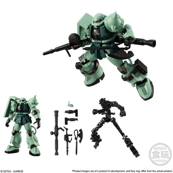 Bandai Shokugan - Mobile Suit Gundam G Frame 10 - Zaku Ii Comander 14F/14A Frame & Armor Set Last One! 1