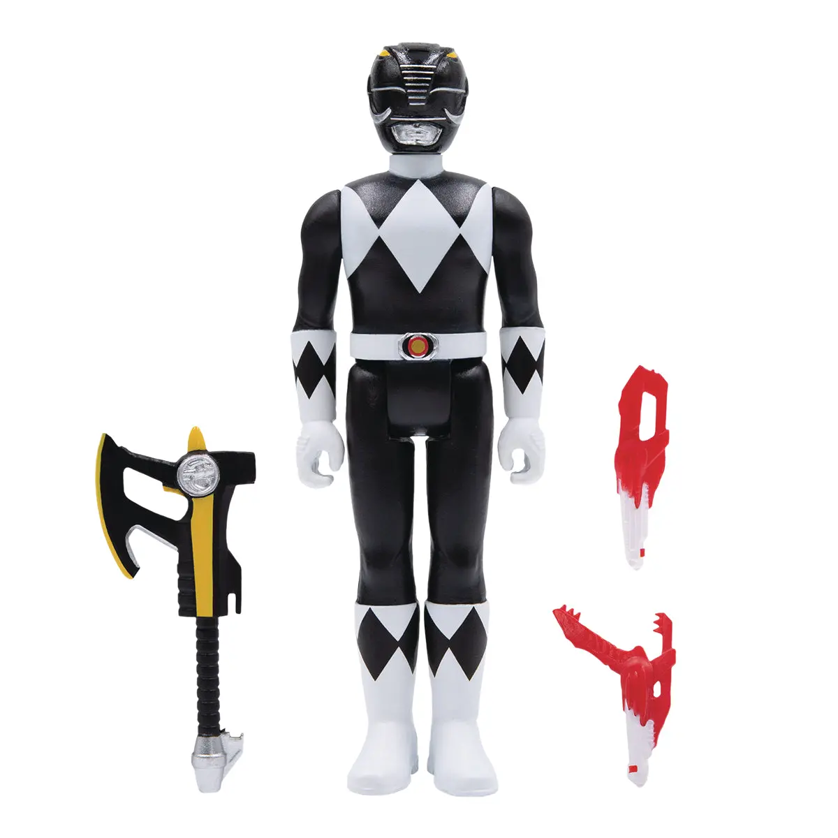 Super7 Reaction Figures - Mighty Morphin Power Rangers - Black Ranger Action Figure (81378) Low Stock 2
