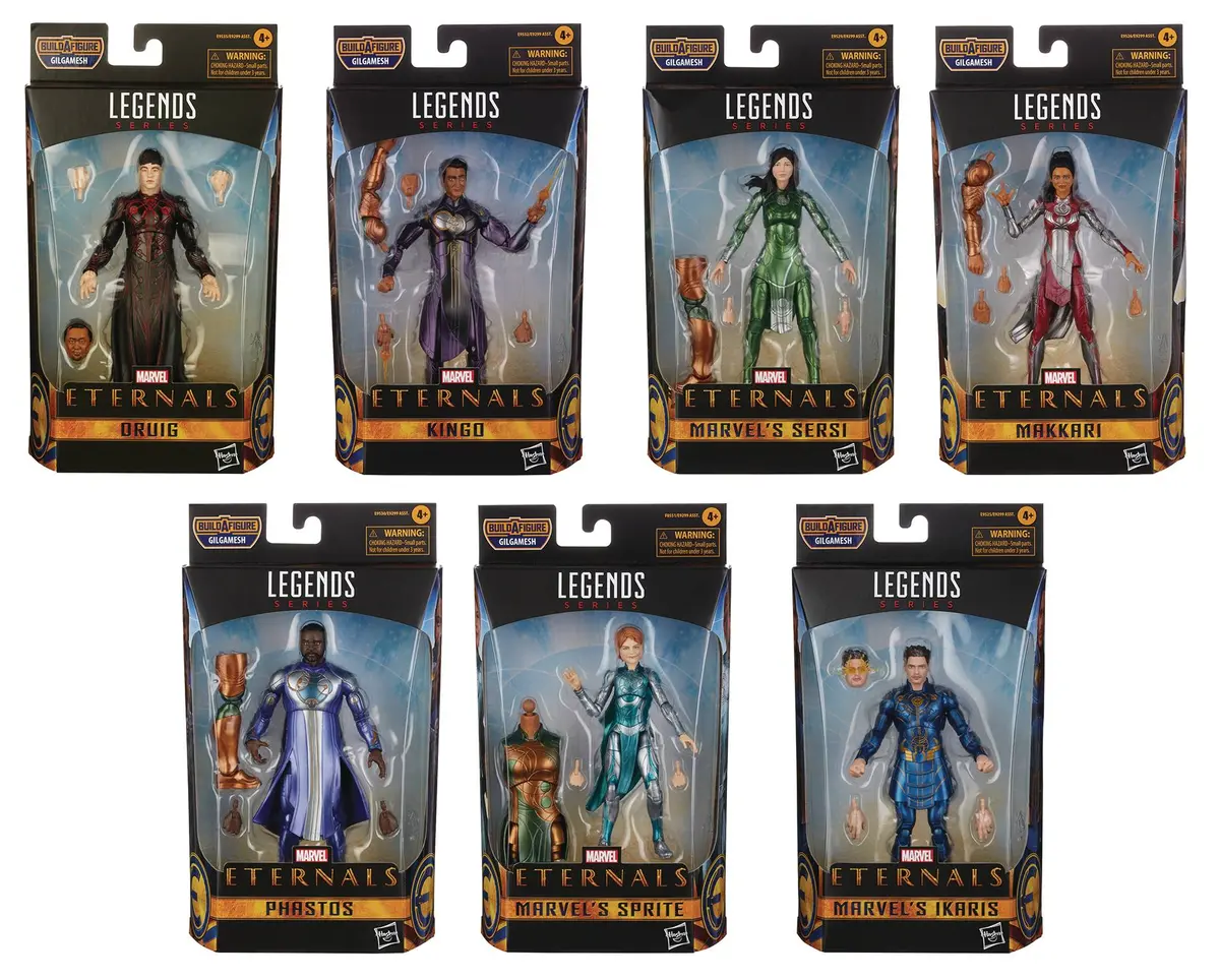Marvel Legends - The Eternals (Gilgamesh Baf) - 7 Action Figure Bundle (E9299) Low Stock 1