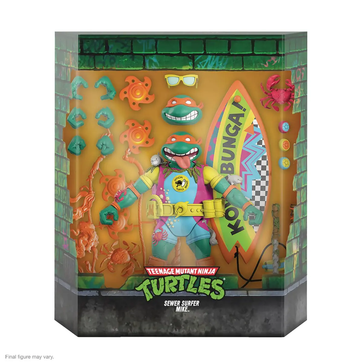 Super7 Ultimates - Tmnt Teenage Mutant Ninja Turtles (Wave 6) Sewer Surfer Mike Action Figure 81885 Low Stock 1
