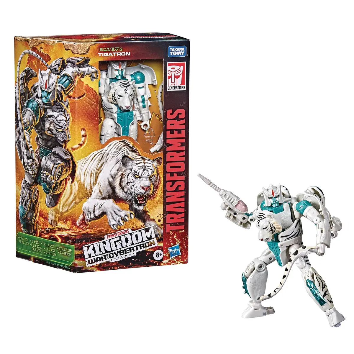 Transformers - War For Cybertron: Kingdom Wfc-K35 Voyager Tigatron (F0696) Action Figure Low Stock 1