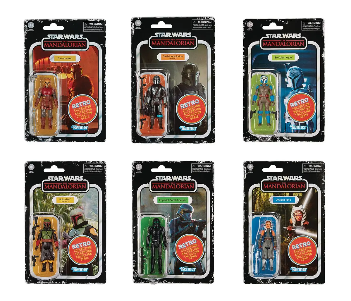 Star Wars The Retro Collection (The Mandalorian) Wave 2 6-Pack Action Figure Set (F4200) 1