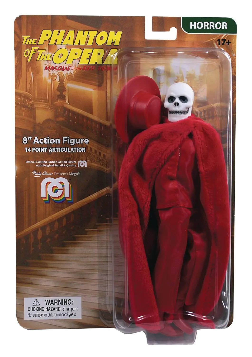 Mego Horror - Phantom Of The Opera - Masque Of The Red Death 8-Inch Action Figure (62992) Low Stock 1