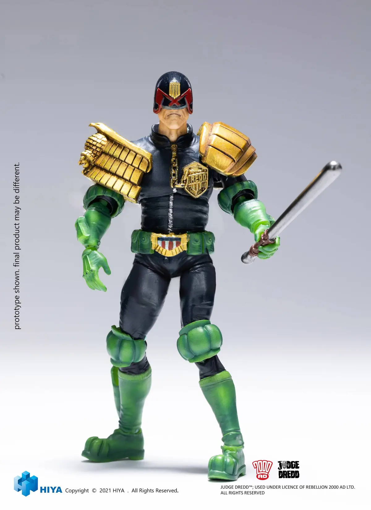 Hiya Toys: Exquisite Mini - Judge Dredd 1:18 Scale 4-Inch Action Figure (20166) Low Stock 1