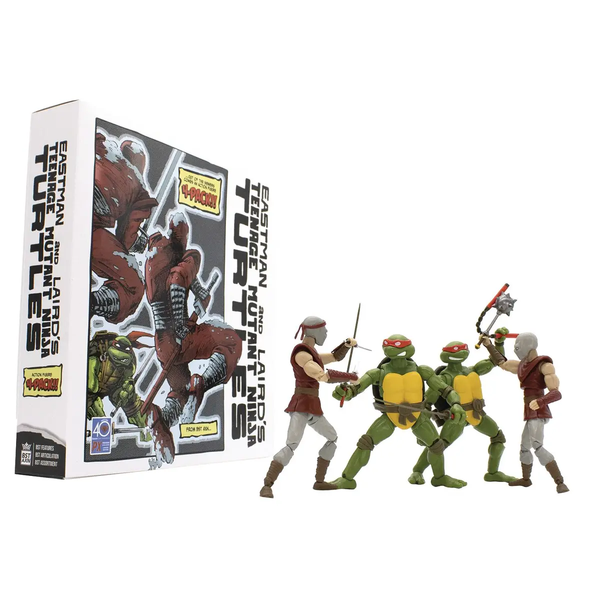 Bst Axn - Teenage Mutant Ninja Turtles (Wave 2) Classic Comic 4-Pack Set-A Px Action Figures (35584) Low Stock 1