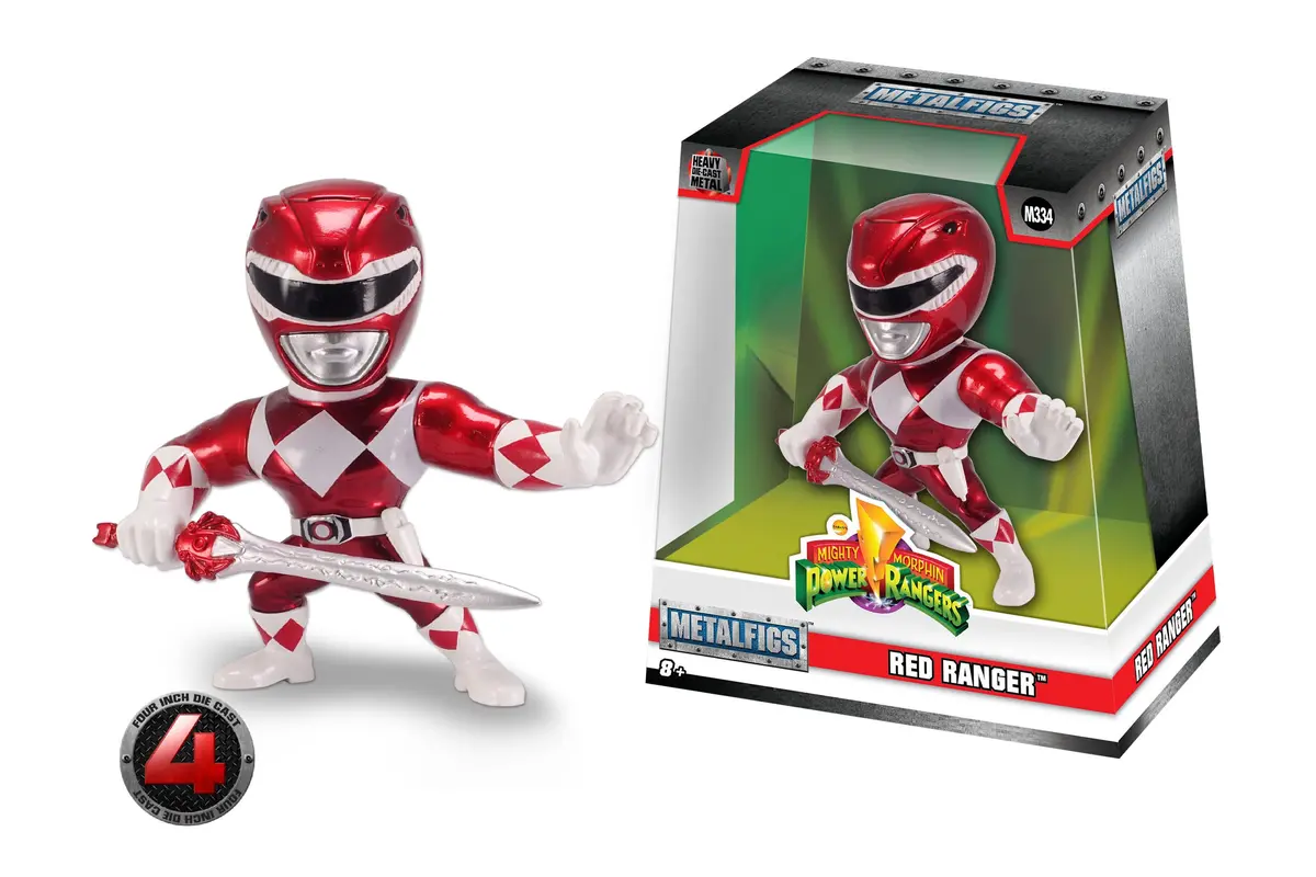 Jada Toys - Power Rangers - Red Ranger 4-Inch Metalfigs Figure (99270) Last One! 1