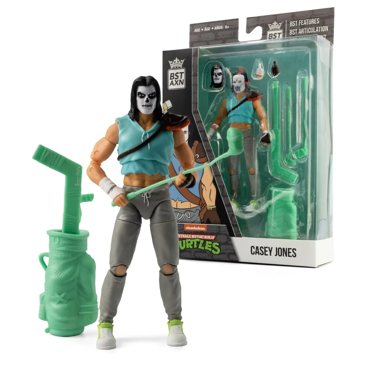 The Loyal Subjects Bst Axn Tmnt Teenage Mutant Ninja Turtles: Casey Jones (Skull Face) Figure 46082 1