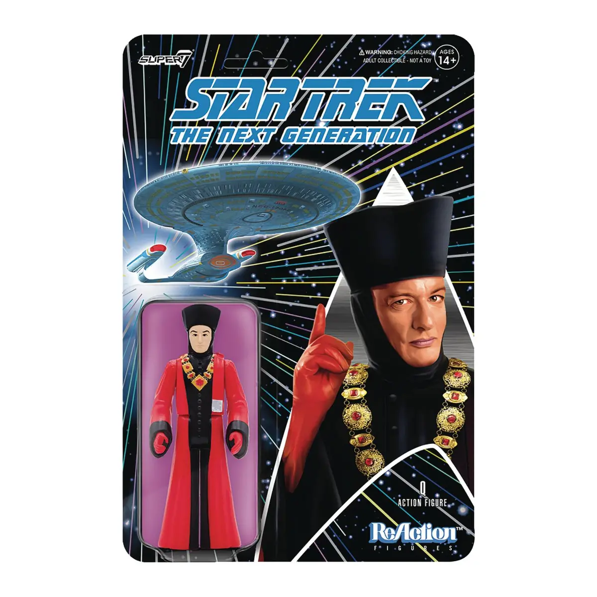 Super7 Reaction Figures - Star Trek: The Next Generation - Q-Continuum (Q) Action Figure (81539) Low Stock 2