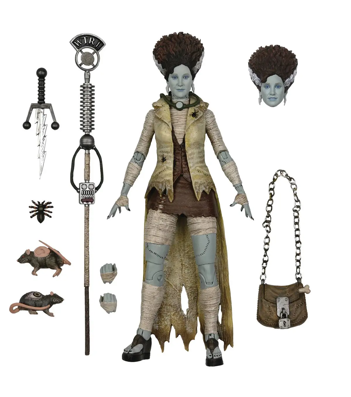 Neca Ultimate Universal Monsters Vs Tmnt April O'Neil As The Bride Of Frankenstein Figure 93N060322 Last One! 1